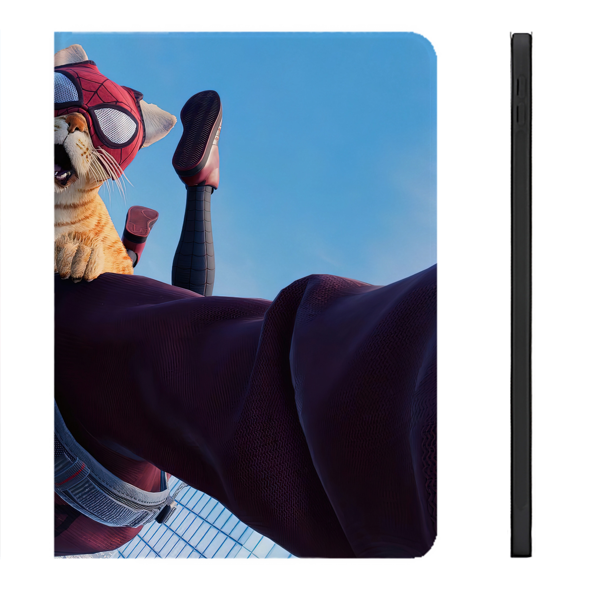 Spider Man スパイダーマン IPadケース ペンホルダー付き ブックスタイルデザイン